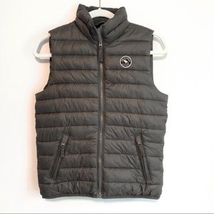 Abercrombie Boys Size 14 Grey Puffy Vest